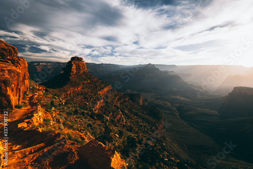 Grand Canyon hiking trail in Arizona