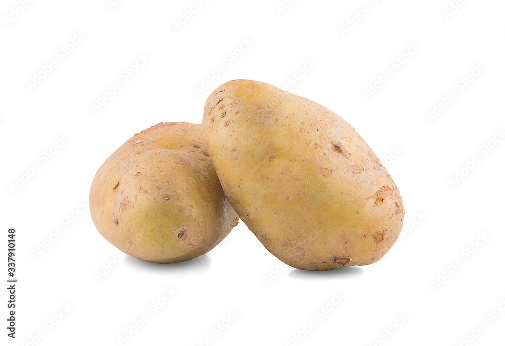 Potato vegetable an isolated on white background Potato vegetable an isolated on white background