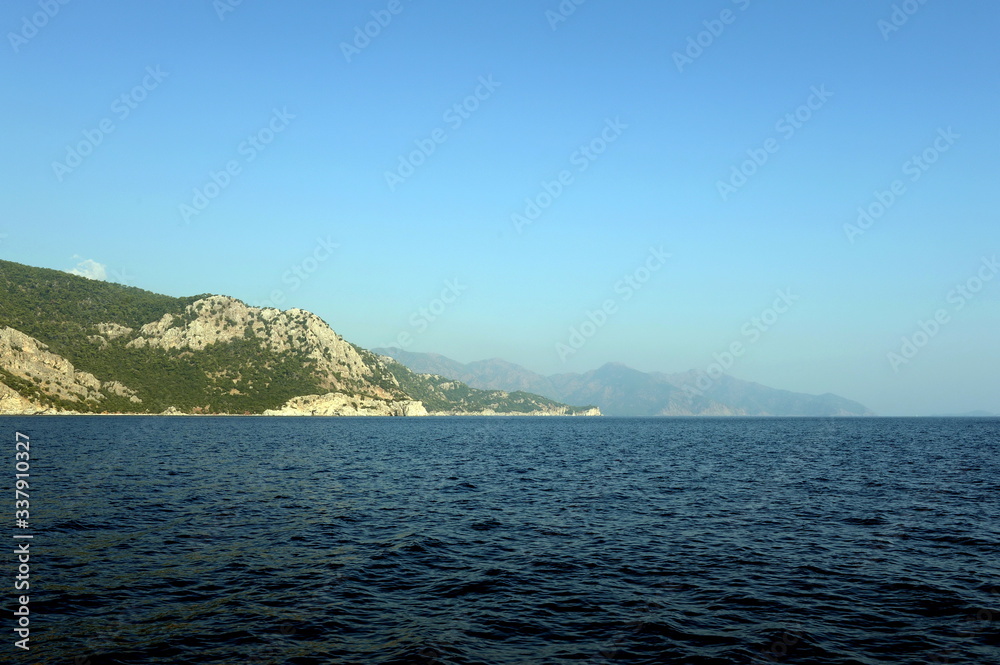 Aegean Sea near the city of Marmaris. Turkey