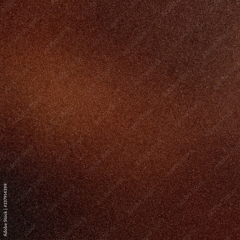Fototapeta premium Textured sand dark brown abstract background. Grain pattern close up.