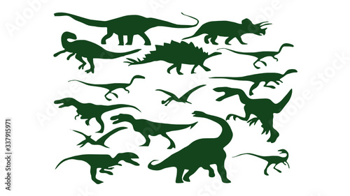 set of dinosaurs