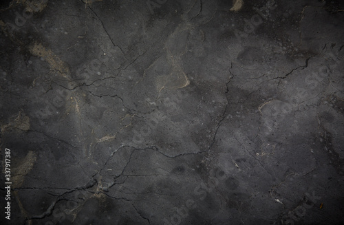 Close up of dirty old leather texture for background. black leather