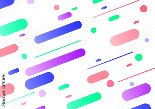 Colorful and Beautiful Abstract Geometric Shape Illustration for Background Template