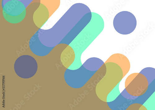 Colorful and Beautiful Abstract Geometric Shape Illustration for Background Template