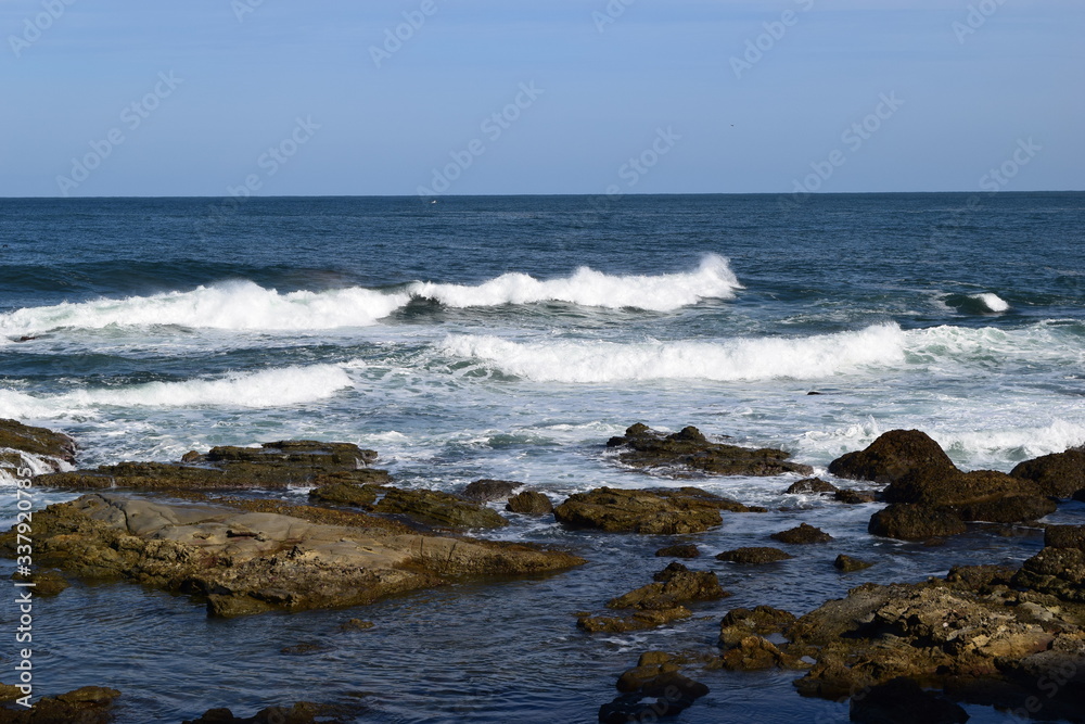 庄内海岸の荒波