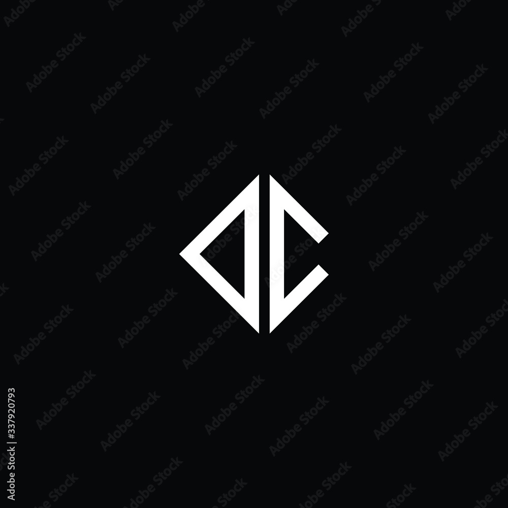 Minimal elegant monogram art logo. Outstanding professional trendy awesome artistic DC CD initial based Alphabet icon logo. Premium Business logo White color on black background Minimal elegant monogram art logo. Outstanding professional trendy awesome artistic DC CD initial based Alphabet icon logo. Premium Business logo White color on black background