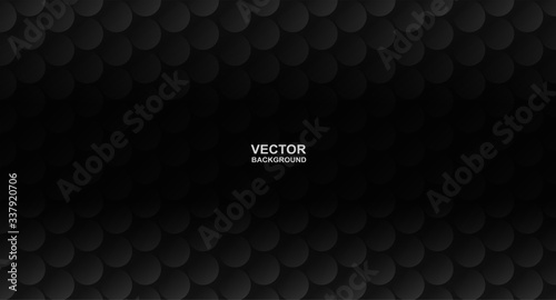 Abstract. Circle black background. light and shadow. copy space .Vector.