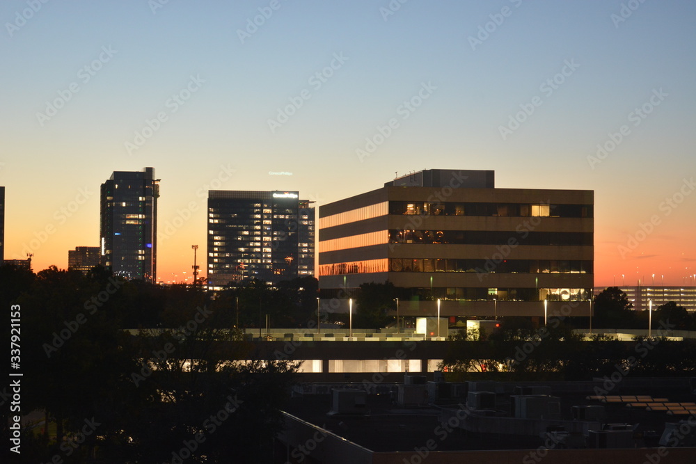 Fototapeta premium Houston sunset