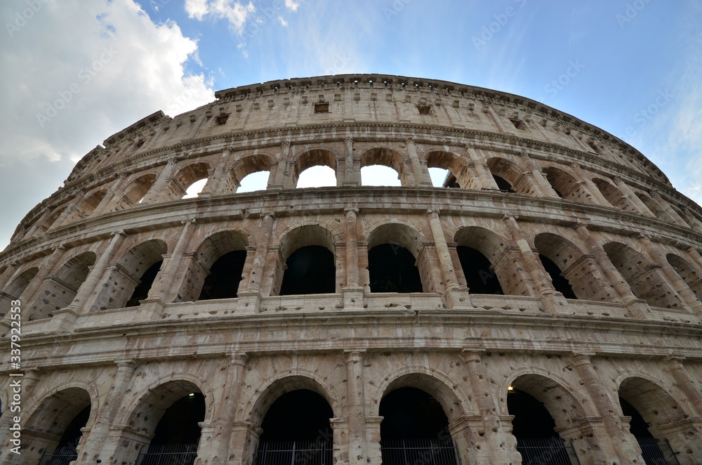 landmark of Rome Colosseum in italy