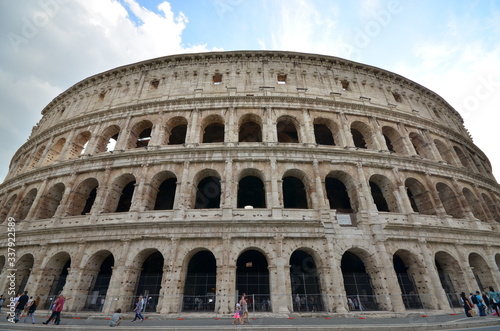 landmark of Rome Colosseum in italy