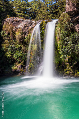Fototapeta Naklejka Na Ścianę i Meble -  Waterfall in Tongariro national park  in New Zealand