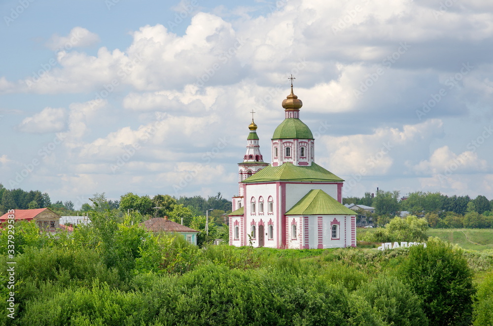The Church of Elijah the Prophet in Suzdal, Vladimir region. Golden ring of Russia