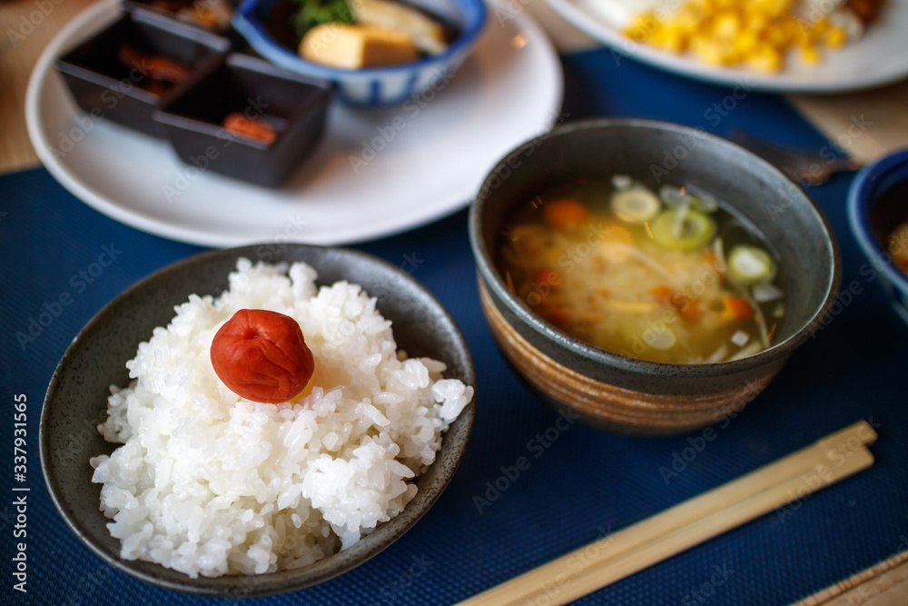 日本の朝食 和風イメージ 日本の朝食 和風イメージ