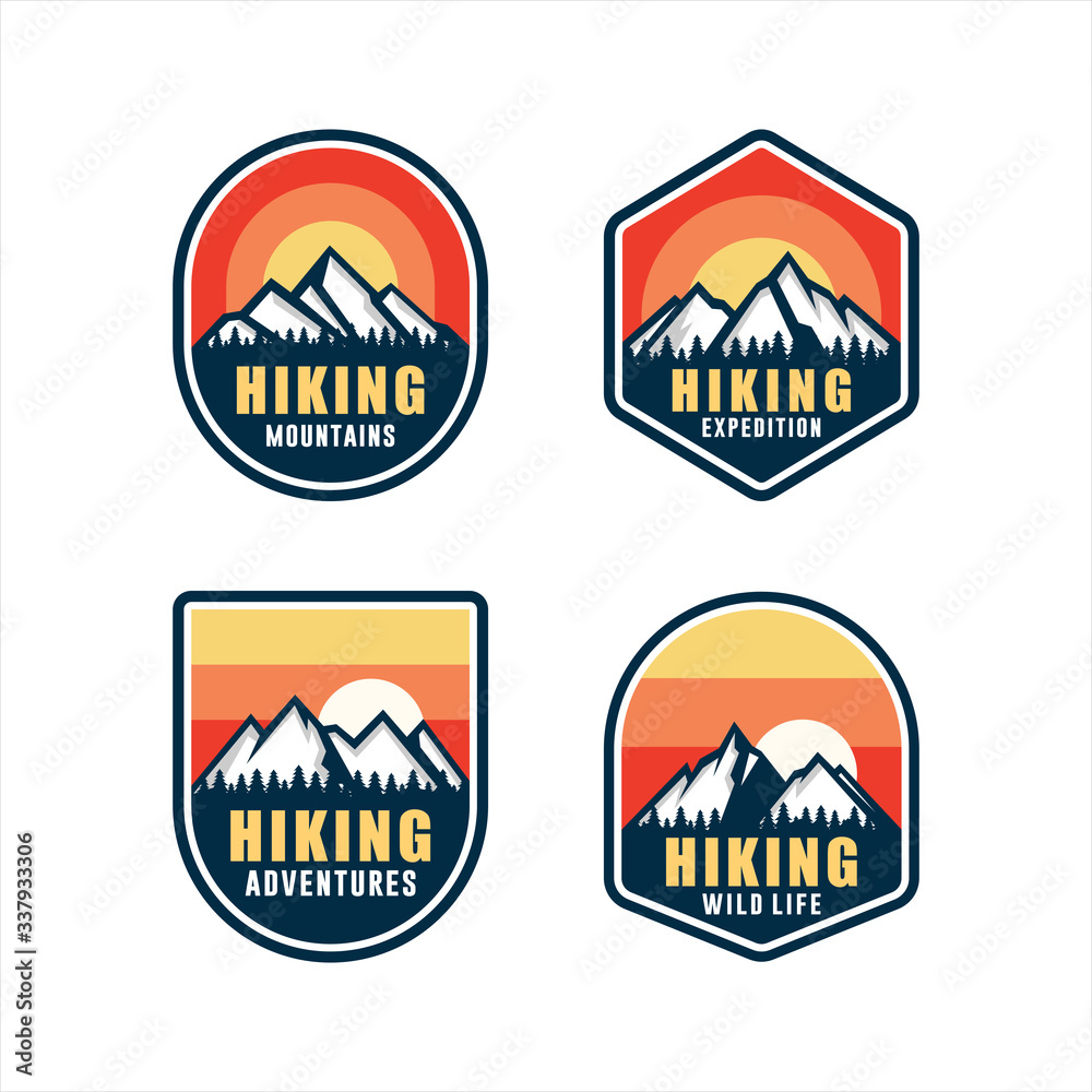 Hiking Adventure Wild Life logos
