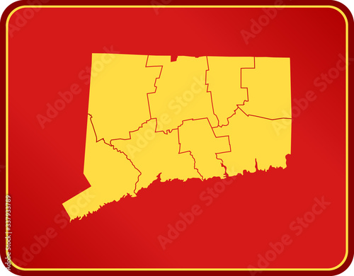 map of Connecticut