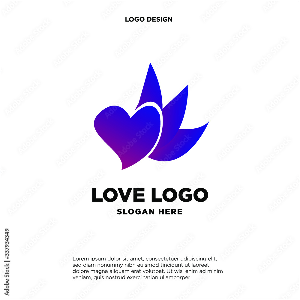 Heart Logo design vector template. Happy Valentines Day concept. Infinity Love Logotype icon. Heart Logo design vector template. Happy Valentines Day concept. Infinity Love Logotype icon.