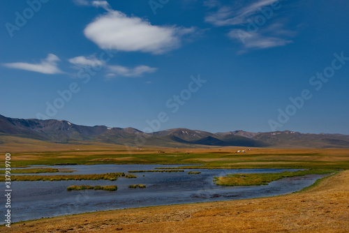 Tajikistan, Pamir tract. The valley of the Alichur river near the village of the same name.