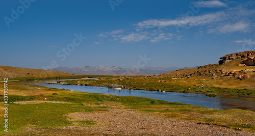Tajikistan, Pamir tract. The valley of the Alichur river near the village of the same name.