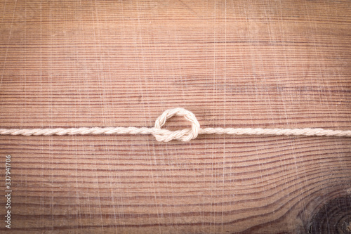 Photography Overhand Knot. Example of training and information