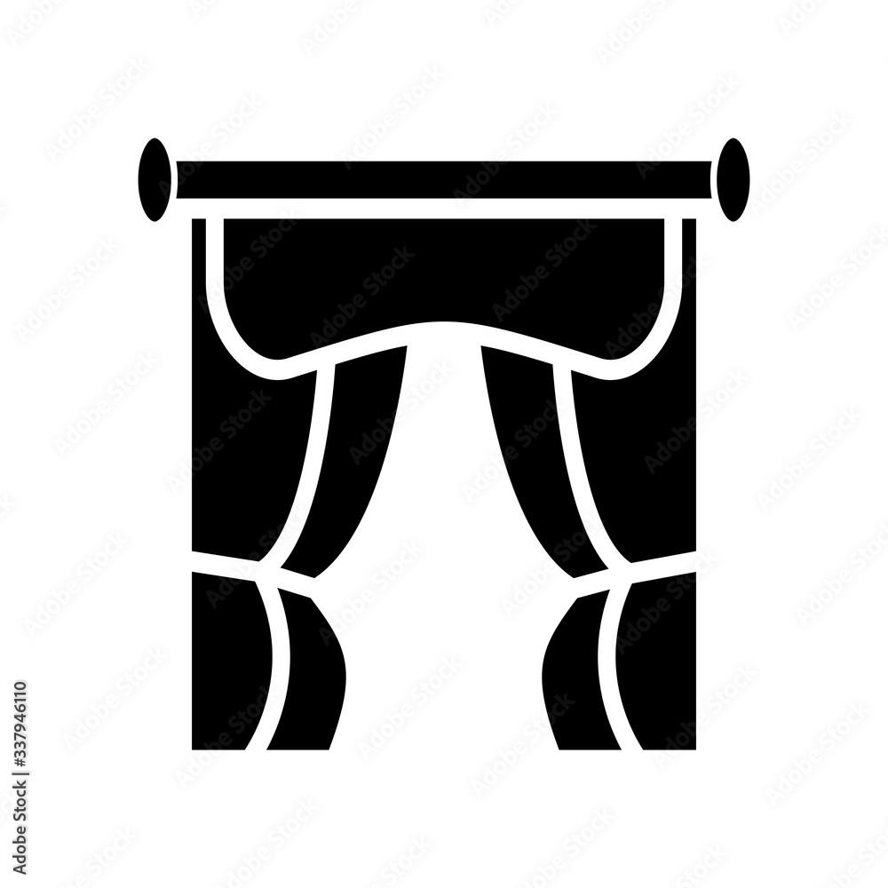 curtain icon design, flat style trendy collection curtain icon design, flat style trendy collection