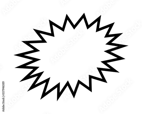 stickers black star for discount price message, chat label serrated shape, sticker star of sale promotion, comic speech bubbles, serrated sticker for sale text promotion, stickers for new offer promo