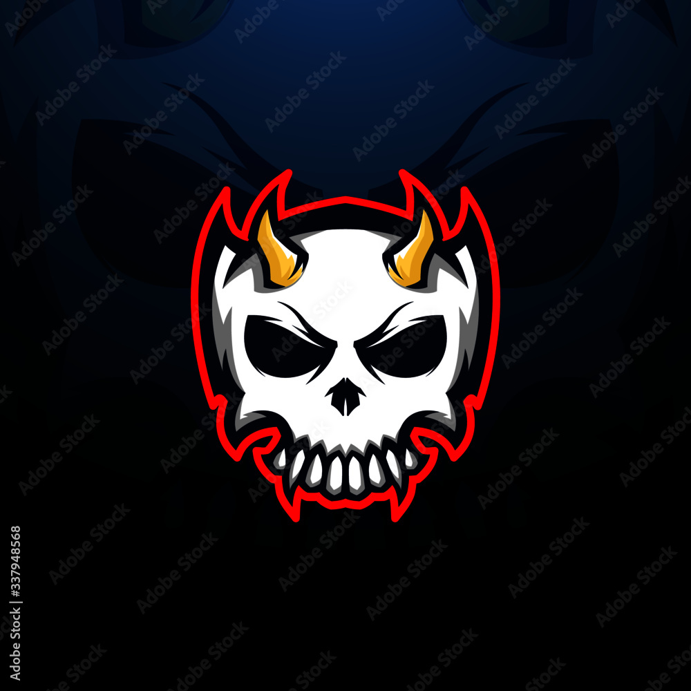 Skull berserker logo gaming esports Skull berserker logo gaming esports