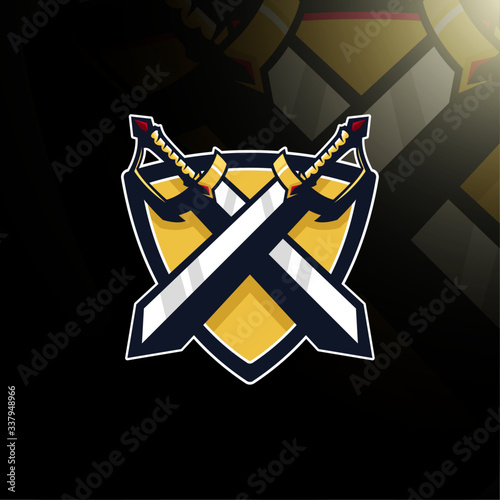 Knight Shield esport logo gaming