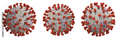 coronavirus cell or covid-19 cell photo