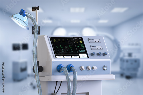 Medical ventilator machine photo
