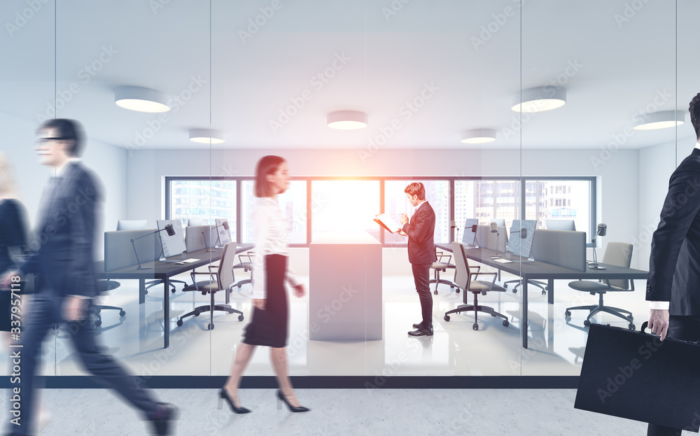 Obraz premium Business people in office, teamwork