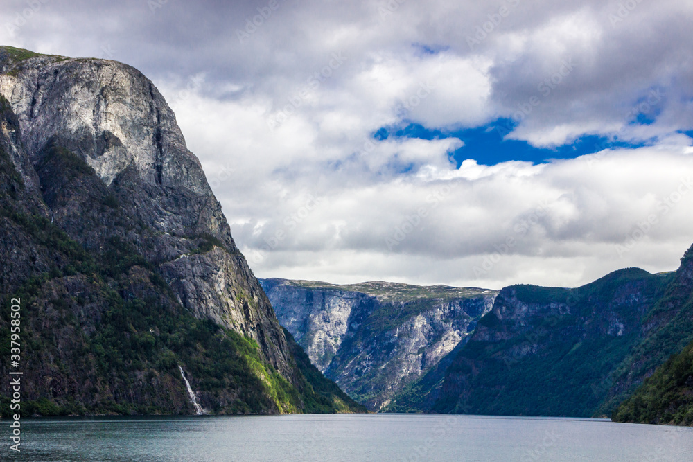 clouds over Aurlandsfjord in Western Norway clouds over Aurlandsfjord in Western Norway