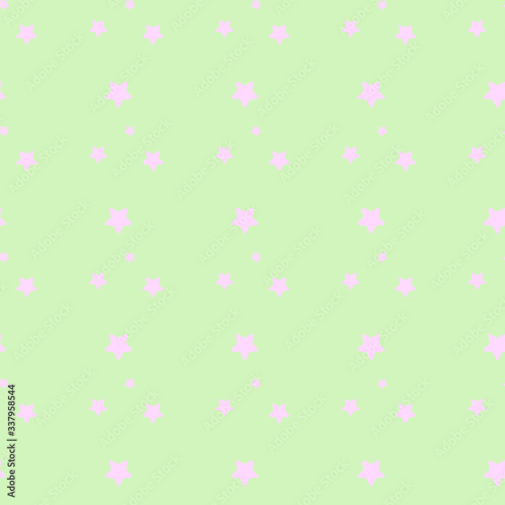 Background with stars. Seamless pattern for kids. Design for wallpaper, print, textile.