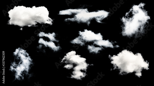 Collection of white clouds