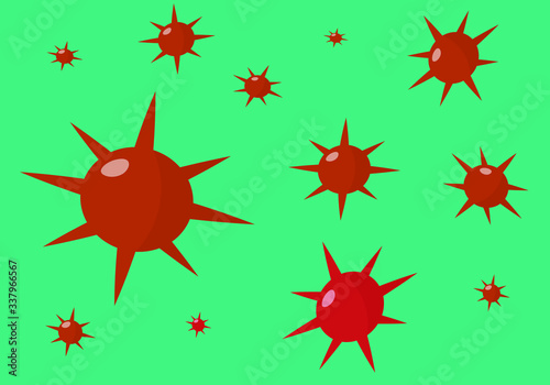 Illustrations concept coronavirus COVID-19. Vector illustration of  virus wuhan from china. 