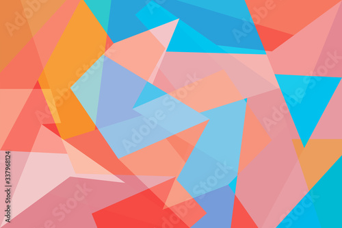 Abstract geometric background in light colors