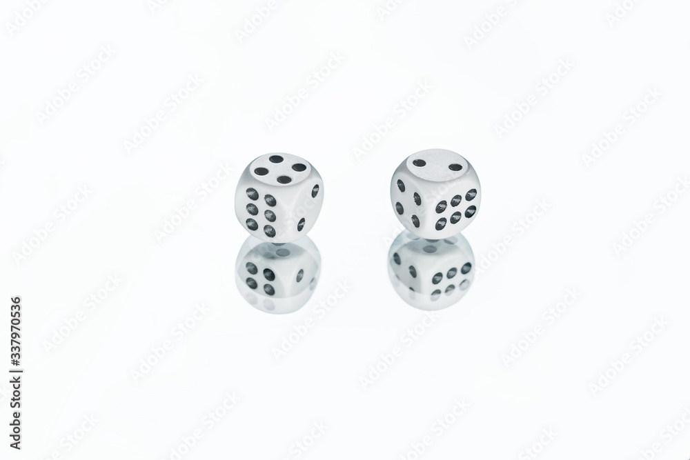 Würfel, Spiel,Glück, weißer Hintergrung Würfel, Spiel,Glück, weißer Hintergrung