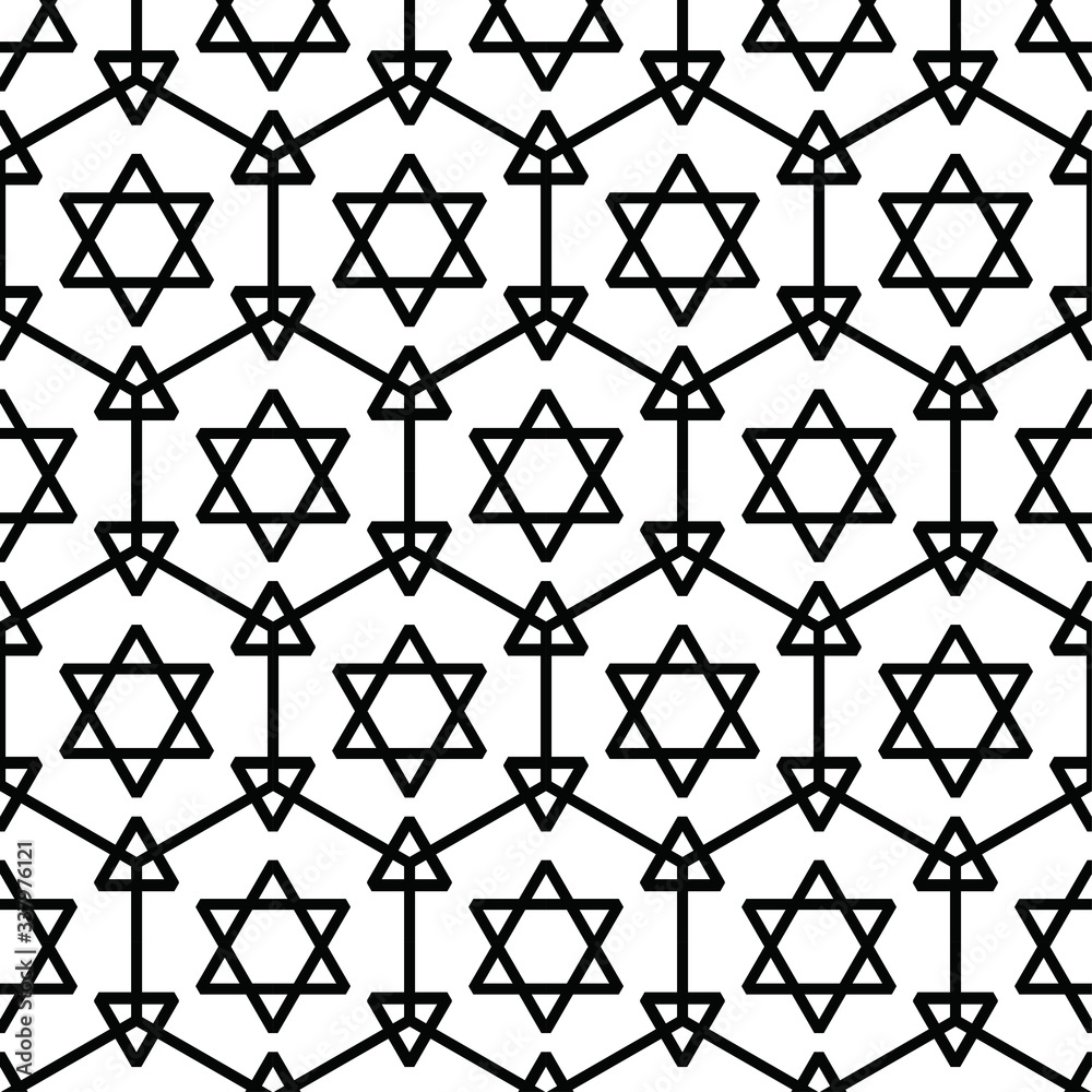 Geometrical seamless pattern. hexagon and triangle design. line illustration. Geometrical seamless pattern. hexagon and triangle design. line illustration.