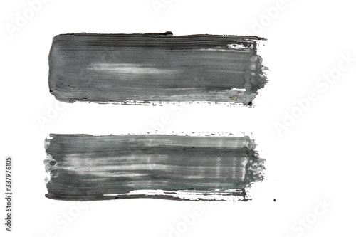 black watercolor pattern isolated on white background
