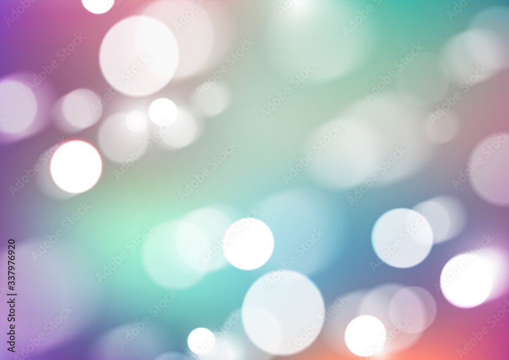 Bokeh lights on blurred colors background