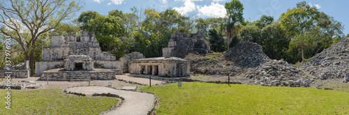 Ancient maya building at Muyil Archaeological site, Quintana Roo, Mexico