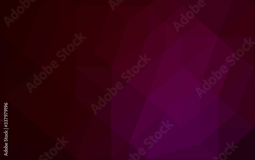 Dark Purple vector low poly layout. Shining colored illustration in a Brand new style. Brand new design for your business.