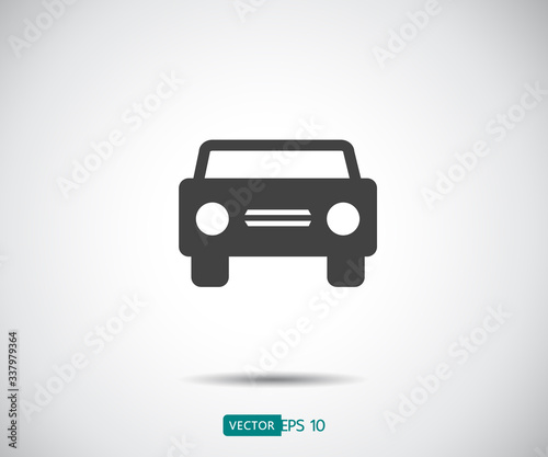 vehicle icon shield, auto car guard insurance logo vector illustration