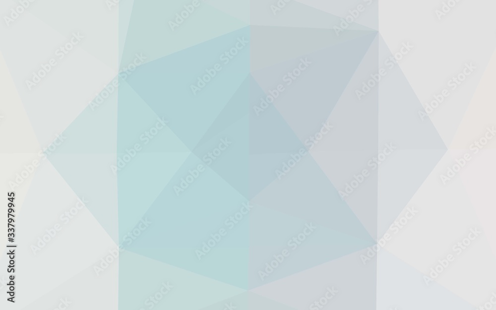 Light BLUE vector triangle mosaic template. Shining colored illustration in a Brand new style. Template for a cell phone background.