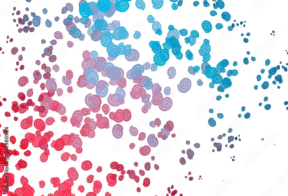 Light Blue, Red vector background with abstract lines. Light Blue, Red vector background with abstract lines.