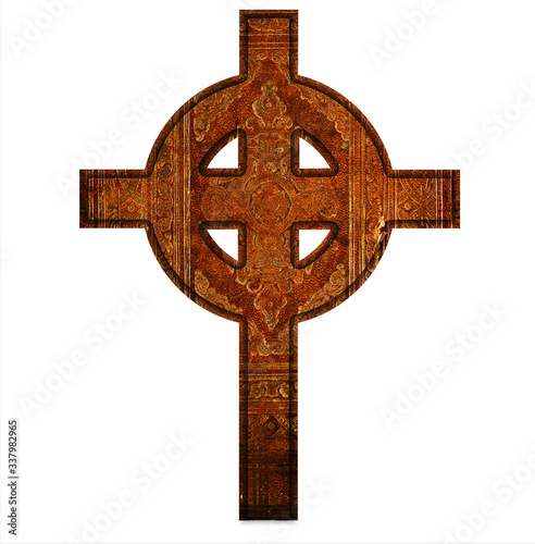 Ancient Celtic cross for design or tattoo 