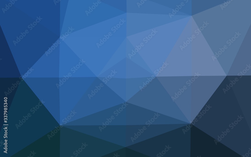 Dark BLUE vector abstract mosaic background. Triangular geometric sample with gradient. Completely new template for your business design. Dark BLUE vector abstract mosaic background. Triangular geometric sample with gradient. Completely new template for your business design.