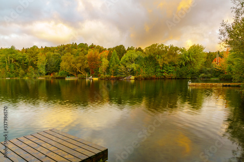 Sunrise view of the Lac Rond photo