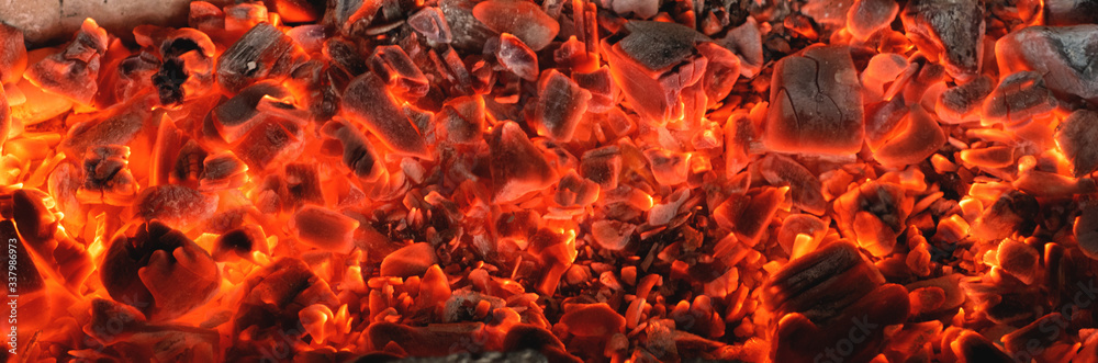 Burning coals textured background. Burning coals textured background.