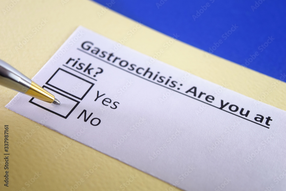 One person is answering question about gastroschisis. One person is answering question about gastroschisis.