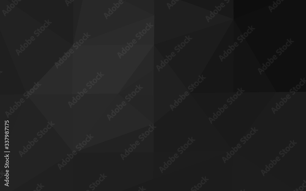 Dark Silver, Gray vector polygonal background. Triangular geometric sample with gradient. Elegant pattern for a brand book. Dark Silver, Gray vector polygonal background. Triangular geometric sample with gradient. Elegant pattern for a brand book.